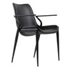 Osprey - Modern Black Vegan Leather Dining Chair (Set of 2) / VGHR-3568-N-BLK