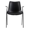 Osprey - Modern Black Vegan Leather Dining Chair (Set of 2) / VGHR-3568-N-BLK