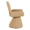 Neptune - Contemporary Beige Fabric + Brushed Brass Dining Chair / VGVC-B2369-BGE