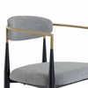 Buchtel - Mid-Century Modern Medium Grey + Gold Arm + Black Counter Chair / VGDW-J1313-MEDGRY