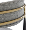 Buchtel - Mid-Century Modern Medium Grey + Gold Arm + Black Counter Chair / VGDW-J1313-MEDGRY