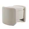 Erin - Modern Cream Fabric Storage Ottoman / VGRH-RHT-721-CRM