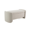 Erin - Modern Cream Fabric Storage Ottoman Bench / VGRH-RHT-722-CRM