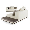 Siret - Modern Ivory Fabric Modular Sectional W/ Coffee Table / VGBB-HR-SOFA-IVY