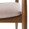 Cohen - Mid-Century Modern Tan Fabric + Walnut Dining Chair / VGMA-MI-1211-HAZ