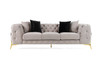 Clarice - Transitional Light Beige Velvet Sofa / VGAH-SF1013-3-BGE