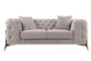 Clarice - Transitional Light Beige Velvet Loveseat / VGAH-SF1013-2-BGE