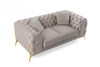 Clarice - Transitional Light Beige Velvet Loveseat / VGAH-SF1013-2-BGE