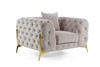 Clarice - Transitional Light Beige Velvet Chair / VGAH-SF1013-1-BGE