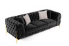 Clarice - Transitional Black Velvet Sofa / VGAH-SF1013-3-BLK