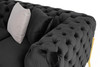 Clarice - Transitional Black Velvet Sofa / VGAH-SF1013-3-BLK