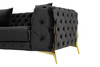 Clarice - Transitional Black Velvet Loveseat / VGAH-SF1013-2-BLK