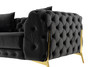 Clarice - Transitional Black Velvet Loveseat / VGAH-SF1013-2-BLK