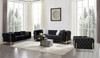Clarice - Transitional Black Velvet Sofa Set / VGAH-SF1013-SET-BLK