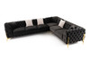 Clarice - Transitional Black Velvet Sectional Sofa / VGAH-SF1015-BLK