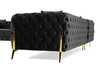 Clarice - Transitional Black Velvet Sectional Sofa / VGAH-SF1015-BLK