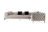 Clarice - Transitional Light Beige Velvet Sectional Sofa / VGAH-SF1015-BGE