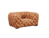 Dexter - Transitional Camel Full Italian Leather Lounge Chair / VGCA-114-CHR-BRN