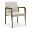 Sanders - Modern Off-White Fabric + Brass Dining Chair / VGGA-6235CH-1-OFF