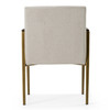 Sanders - Modern Off-White Fabric + Brass Dining Chair / VGGA-6235CH-1-OFF
