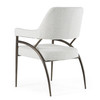 Betty - Modern Off-White Fabric + Bronze Dining Chair / VGGA-6264CH-1-OFF