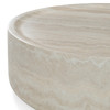 Benji - Modern Faux Travertine Round Large Coffee Table / VGIP-ST903