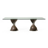 Cleveland - Contemporary Glass and Grey Ash Dining Table / VGCS-DT-16152-GRY