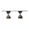 Cleveland - Contemporary Glass and Grey Ash Dining Table / VGCS-DT-16152-GRY