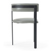 Boswell - Modern Grey Faux Leather + Black Dining Chair / VGRH-RHS-DC-158-GRYBLK