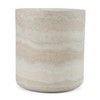 Benji - Modern Faux Travertine Round End Table / VGIP-ST901
