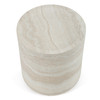 Benji - Modern Faux Travertine Round End Table / VGIP-ST901