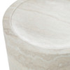 Benji - Modern Faux Travertine Round End Table / VGIP-ST901