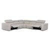Dalton - Modern Italian Light Grey Leather Sectional + Recliners / VGDTDALTON-GREY-SECT