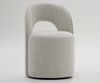 Gordon - Modern Cream Fabric Swivel Dining Chair / VGKK-KF-Y2176-CRM