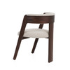 Washington - Modern Cream Fabric + Brown Oak Dining Chair (Set of 2) / VGME121259-CRM-DC-1