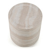 Cozad - Modern Faux Travertine Round End Table / VGVC-ET25093