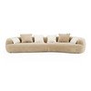 Trevor - Modern Tan Fabric Curved Sectional / VGOD-ZW-24018-BRN