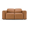 Sandstone - Modern Brown Leather Loveseat w/ 2 Electric Recliners / VGKV-KM.6120-LOVE-BRN