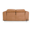 Sandstone - Modern Brown Leather Loveseat w/ 2 Electric Recliners / VGKV-KM.6120-LOVE-BRN