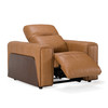 Sandstone - Modern Brown Leather Sofa Set w/ Electric Recliners / VGKV-KM.6120-SET-BRN