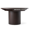 Miami - Modern Brown Round Dining Table with Extension / VGME121255-DT-BRN