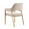George - Modern Beige Fabric + Antique Brass Dining Chair / VGGA-GA-6218CH-1-BGE