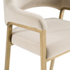George - Modern Beige Fabric + Antique Brass Counter Chair / VGGA-GA-6218CH-C-BGE