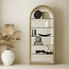 Poise - Modern Antique Brass + Mirror Bookcase / VGFA-SA2816
