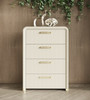 Florence - Modern Beige Leatherette + Gold Chest / VGVC-J2410-4H