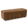 Harris - Modern Brown Fabric Bench w/ Storage / VGKK-KF.D2027-BRN