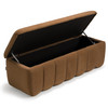 Harris - Modern Brown Fabric Bench w/ Storage / VGKK-KF.D2027-BRN