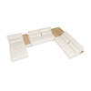 Garfield - Modern Off-White Leather 7-Piece Modular Sectional / VGKK-KF.7120-SET-OFFW