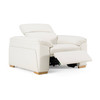 Gregory - Modern Off-White Leather Recliner Chair / VGKV-KM.6368-CHR-OFF