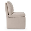 Adrian - Modern Beige Fabric Dining Chair w/ Castor Wheels / VGKK-KF-Y1066-BGE